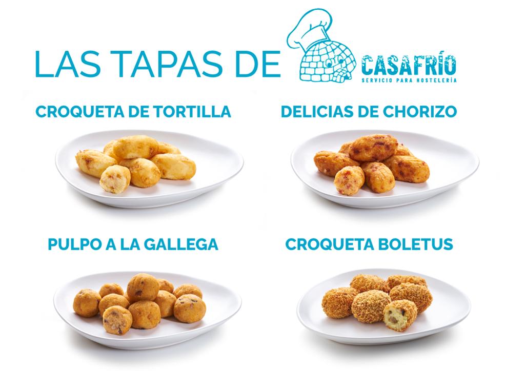 Croquetas de boletus-pulpo-chorizo-tortilla_Casafrío