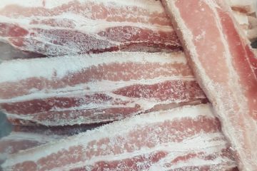 panceta congelada en filetes