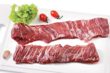 Entraña de vaca congelada